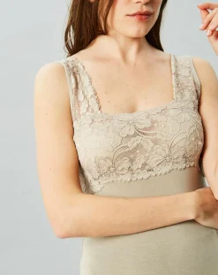 Femme Mare Débardeur Valérie en Micromodal sable