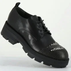 Outlet Garrice Lab Derbies en Cuir dabran sienne noires