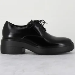 Best Vic Matie Derbies en Cuir noires - Talon 5.5 cm
