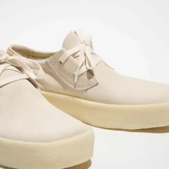 Clarks Derbies en Velours de Cuir Ashcott Cup écrues