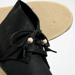 Online Clarks Desert boots en Velours de Cuir Coal noires