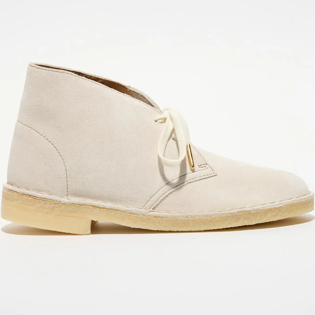 Femme Clarks Desert boots en Velours de Cuir Desert écrues