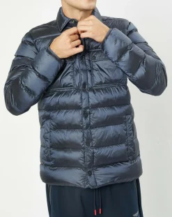 Homme Hackett London Doudoune Aston Martin Racing Shiny bleue