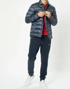 Homme Hackett London Doudoune Aston Martin Racing Shiny bleue