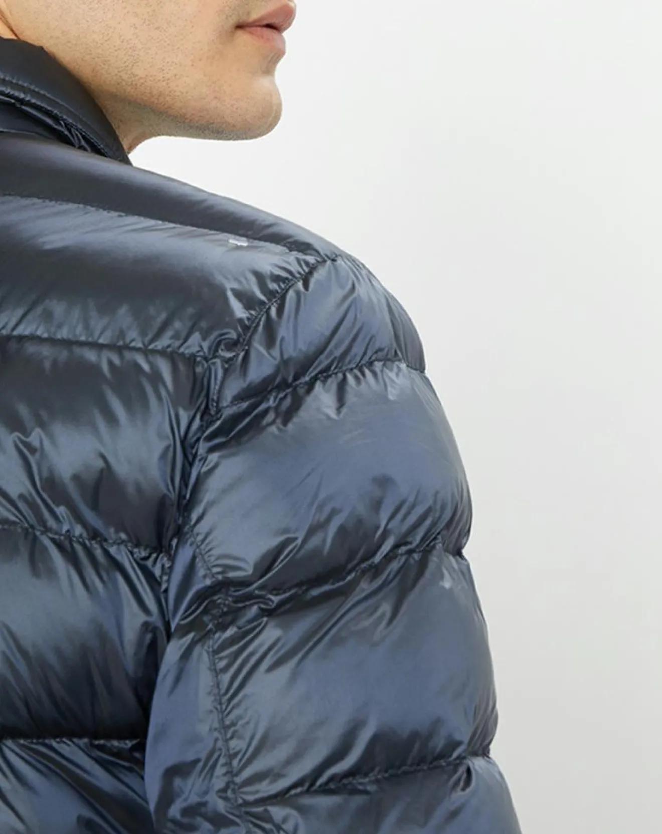 Homme Hackett London Doudoune Aston Martin Racing Shiny bleue