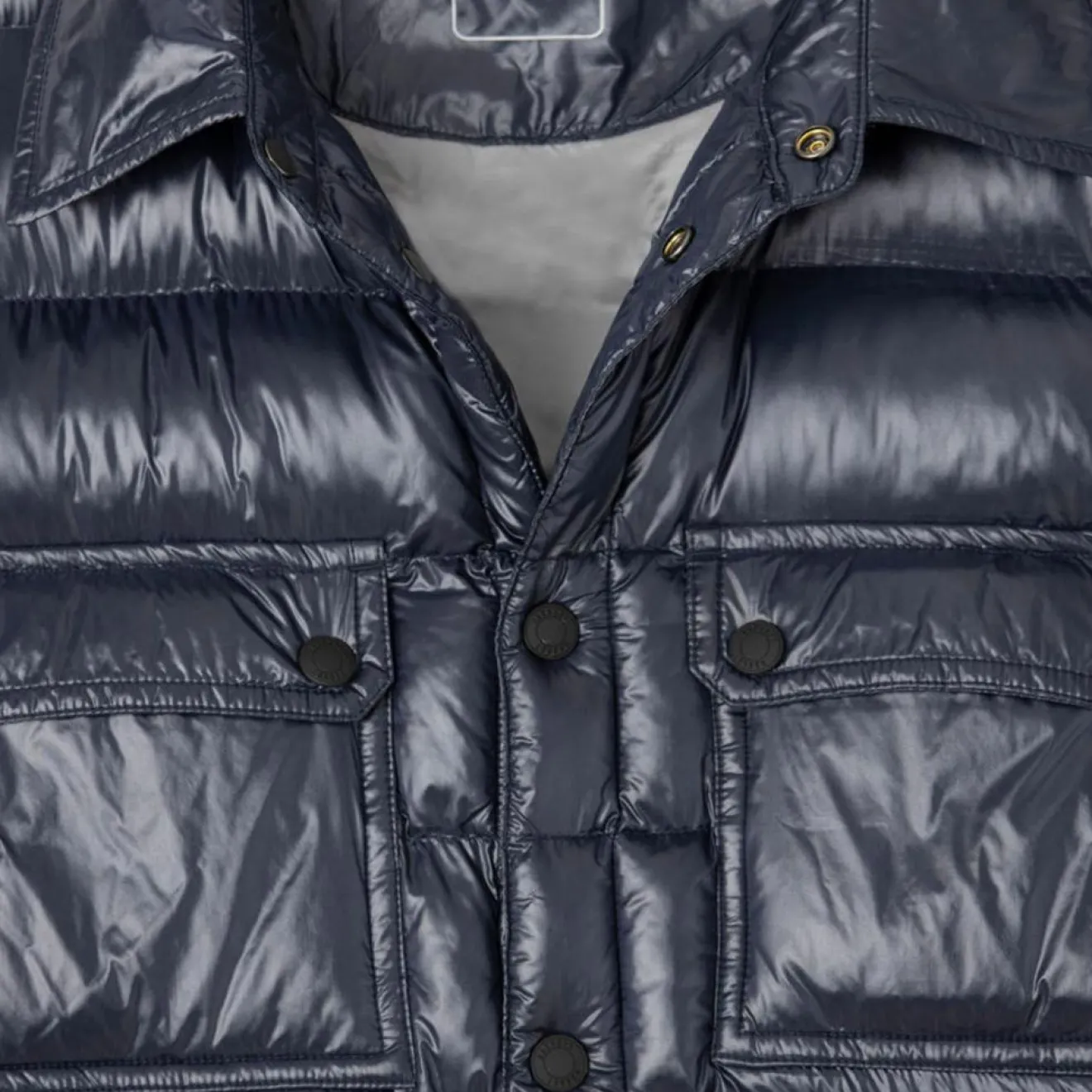 Homme Hackett London Doudoune Aston Martin Racing Shiny bleue