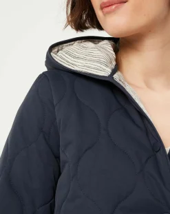 Femme Caroll Doudoune Bali bleu marine