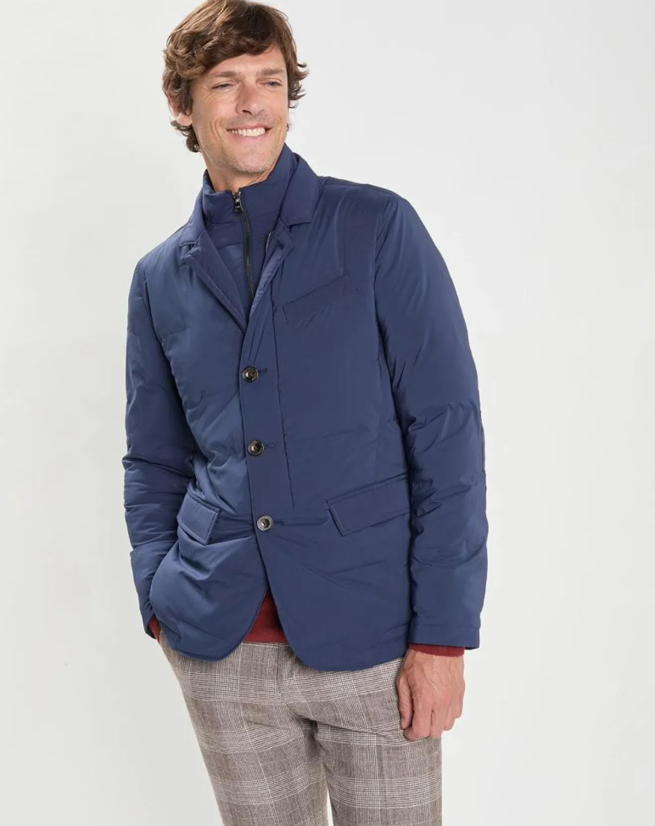Clearance Hackett London Doudoune Coud bleue