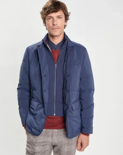 Clearance Hackett London Doudoune Coud bleue