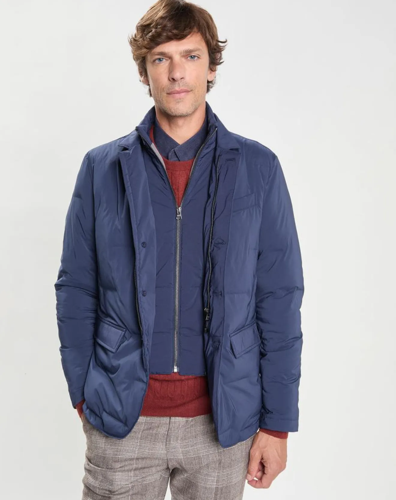 Clearance Hackett London Doudoune Coud bleue