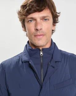 Clearance Hackett London Doudoune Coud bleue