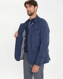 Clearance Hackett London Doudoune Coud bleue