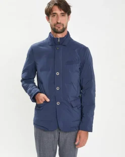 Clearance Hackett London Doudoune Coud bleue