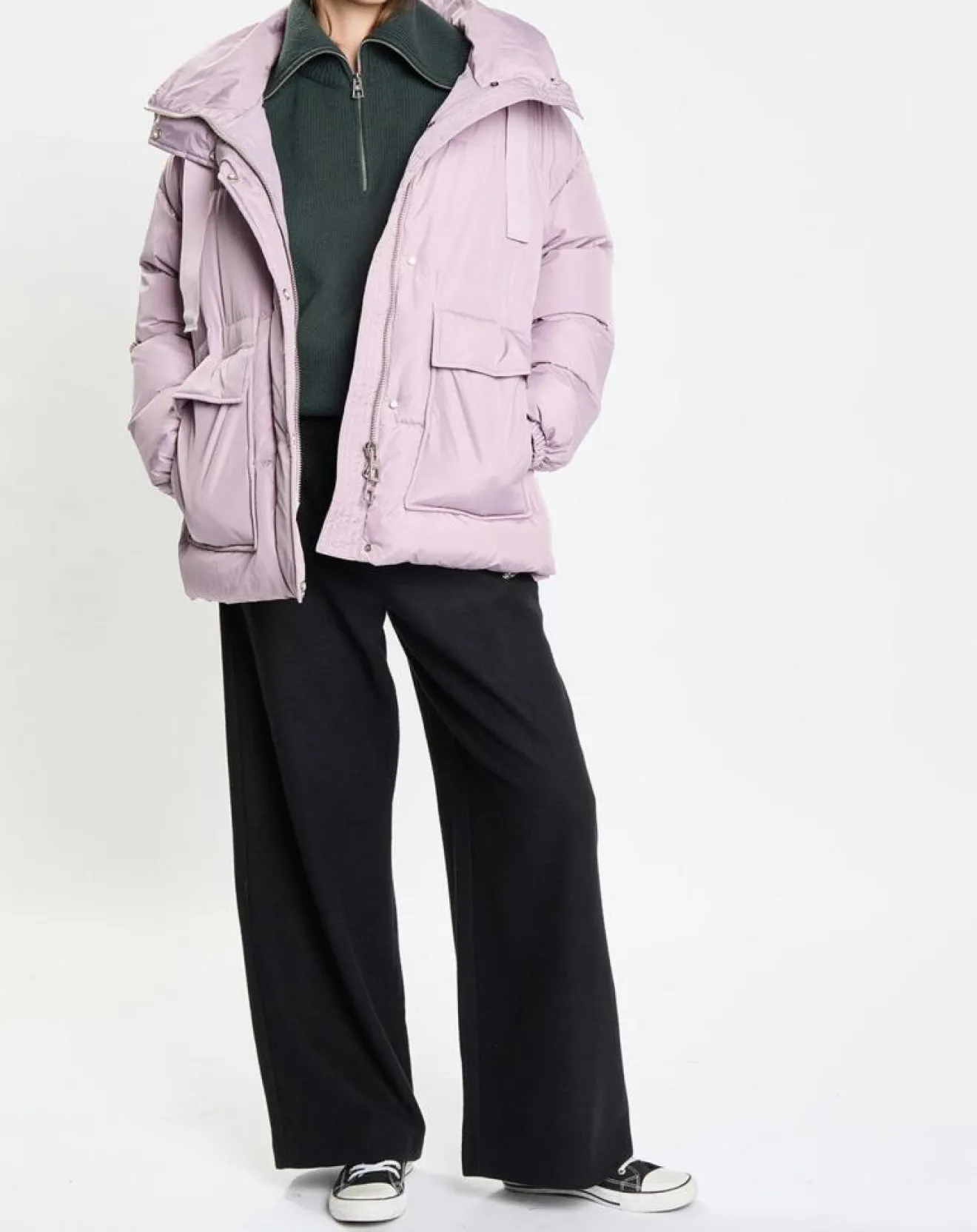 Femme Marc O'Polo Doudoune courte à capuche violet clair