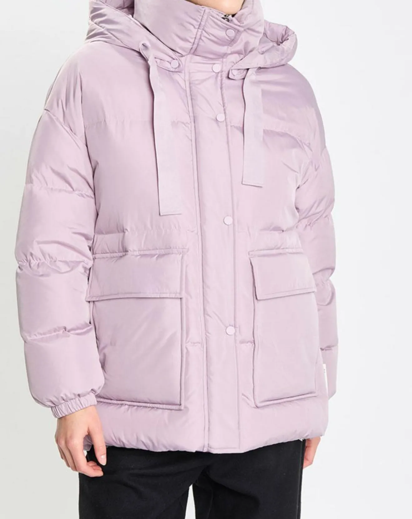 Femme Marc O'Polo Doudoune courte à capuche violet clair