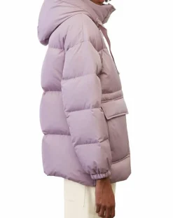 Femme Marc O'Polo Doudoune courte à capuche violet clair