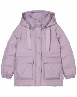 Femme Marc O'Polo Doudoune courte à capuche violet clair