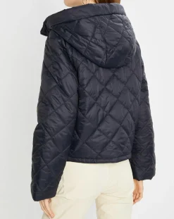 Femme Marc O'Polo Doudoune Courte à Capuche bleu marine