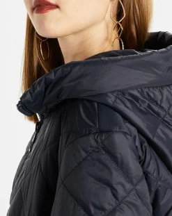 Femme Marc O'Polo Doudoune Courte à Capuche bleu marine