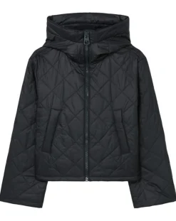 Femme Marc O'Polo Doudoune Courte à Capuche bleu marine