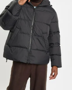 Homme Marc O'Polo Doudoune courte à capuche Puffer noire