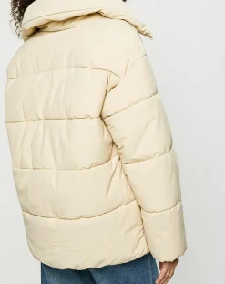 Discount Esprit Doudoune courte col montant zip collection EDC by beige