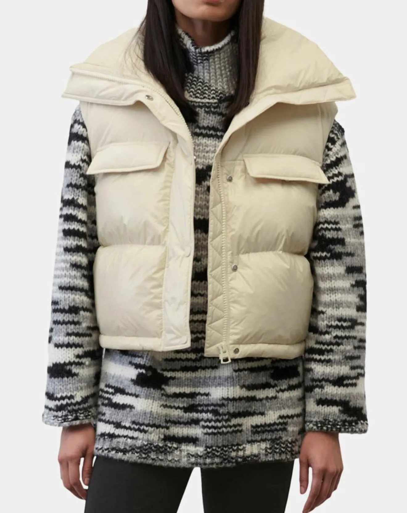 Best Marc O'Polo Doudoune courte sans manches Colh beige