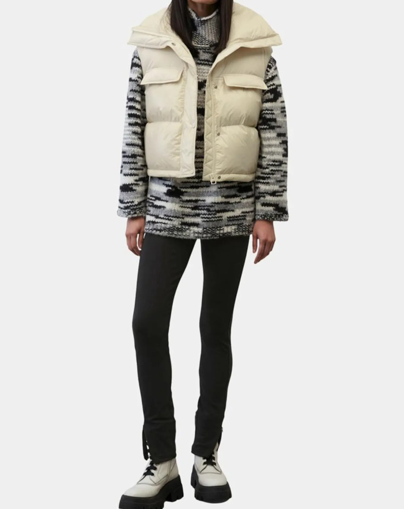 Best Marc O'Polo Doudoune courte sans manches Colh beige