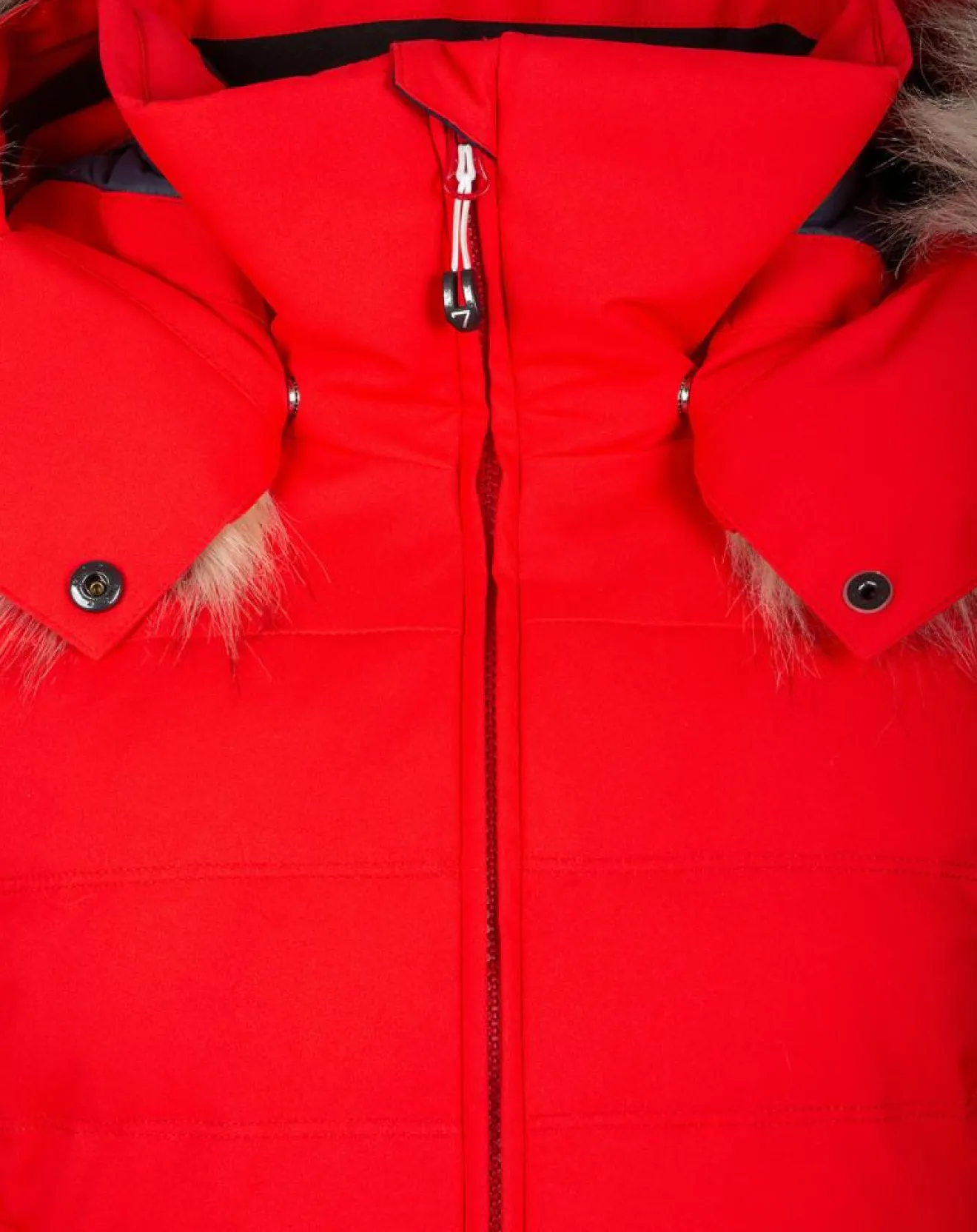 Femme Degré 7 Doudoune de ski Traqui fausse fourrure incandescent