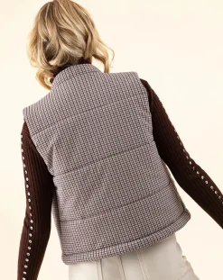 New Indies Doudoune Elvis pied de poule