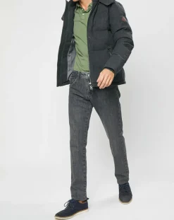 Hackett London Doudoune en Flanelle Puffer gris foncé