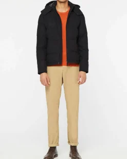 Hackett London Doudoune en Flanelle Puffer gris foncé