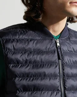 Discount Gant Doudoune légère sans manches bleu foncé