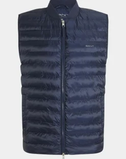 Discount Gant Doudoune légère sans manches bleu foncé