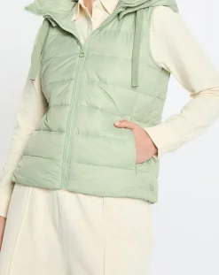 Femme Marc O'Polo Doudoune Light sans manches vert clair