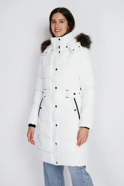 Femme Assuili Doudoune longue avec isolation thermique jusqu'à -20 °C naturel