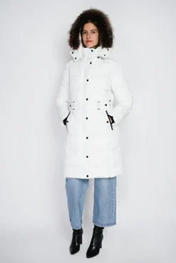 Femme Assuili Doudoune longue avec isolation thermique jusqu'à -20 °C naturel