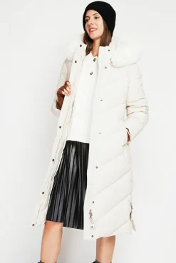 Femme Assuili Doudoune longue crème