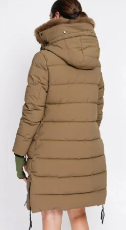 Femme Assuili Doudoune longue marron