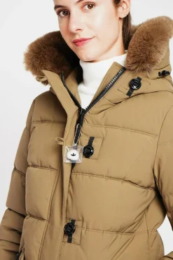 Femme Assuili Doudoune longue marron