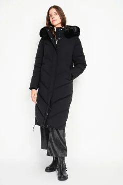 Femme Assuili Doudoune longue noire