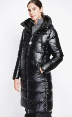 Femme Assuili Doudoune longue noire