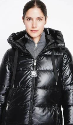 Femme Assuili Doudoune longue noire