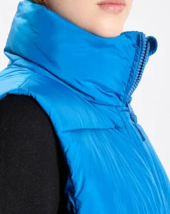 Online Marc O'Polo Doudoune longue sans manches bleue