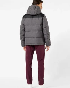 Homme Dockers Doudoune Mix Media Hoody grise