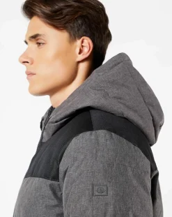 Homme Dockers Doudoune Mix Media Hoody grise