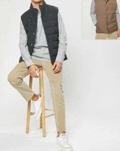 Hackett London Doudoune Réversible en Laine mélangée gris/marron