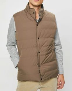 Hackett London Doudoune Réversible en Laine mélangée gris/marron