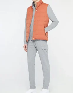 Homme Hackett London Doudoune Réversible gris/rouille