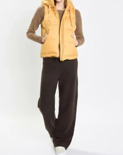 Clearance Marc O'Polo Doudoune sans manches à capuche jaune